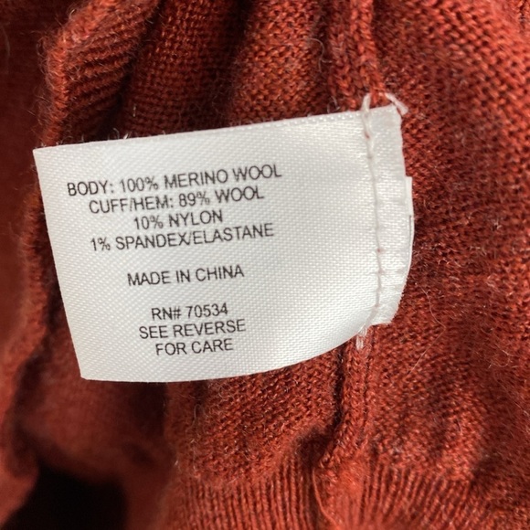 Orvis Merino Wool V Neck Sweater Size M - Picture 4 of 5